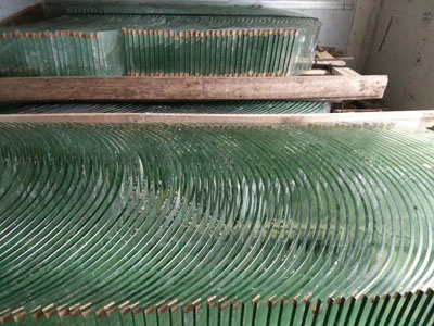 bent steel glass
